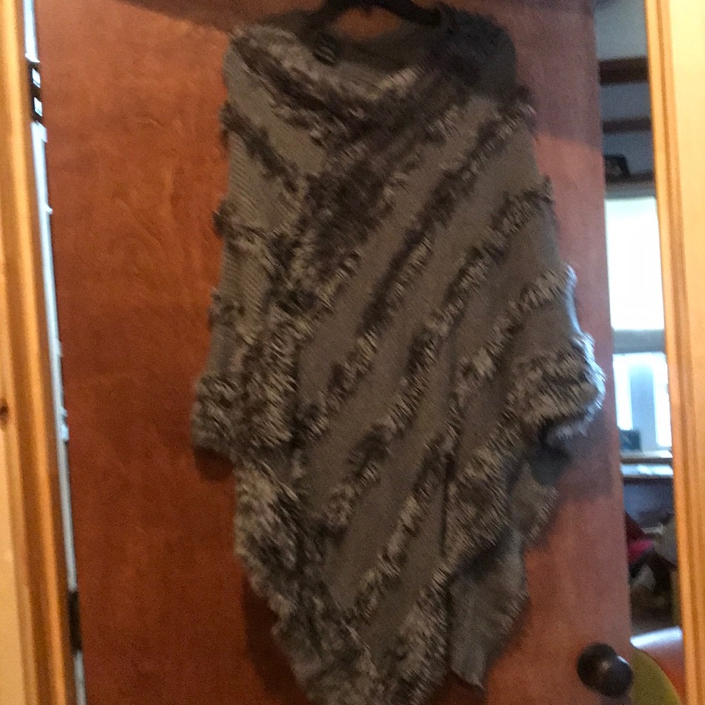 Furry poncho
